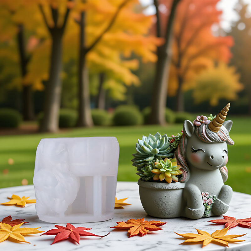 Unicorn Storage Jar Resin Mold