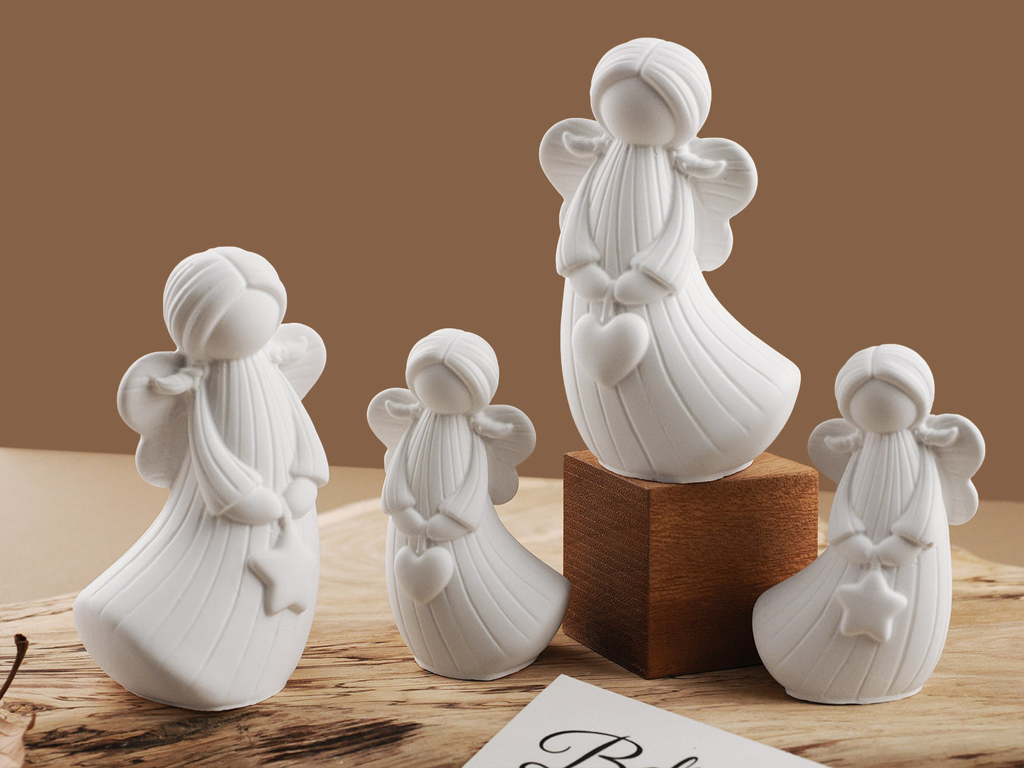 Heart Star Little Angel Ornament Resin Mold