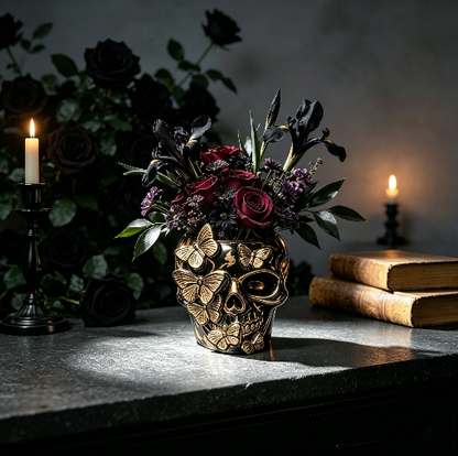 Butterfly Skull Vase & Storage Decor Resin Mold