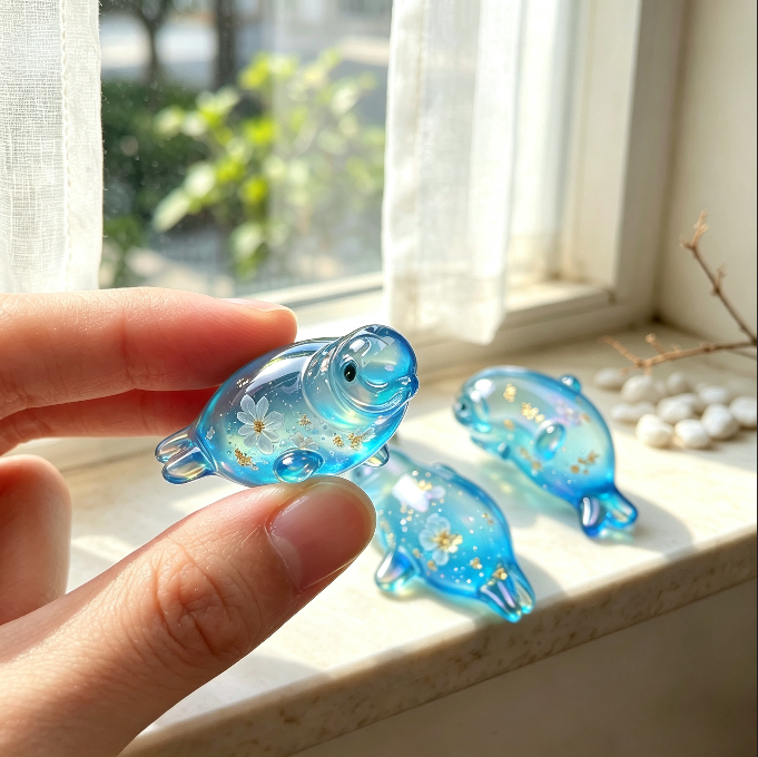 8-in-1 Mini Cute Seal Decorative Figurine Resin Mold