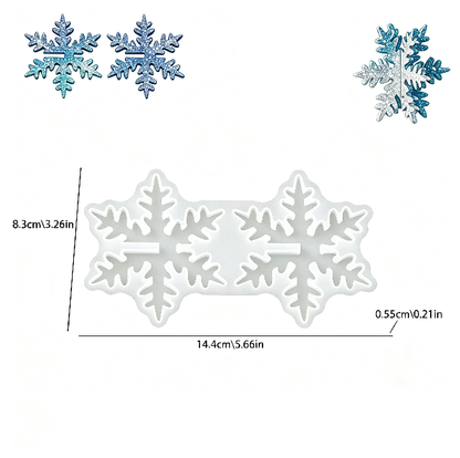 Interlocking Snowflake Ornament Resin Mold