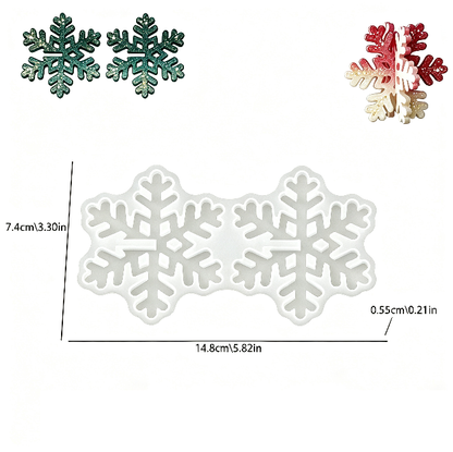 Interlocking Snowflake Ornament Resin Mold