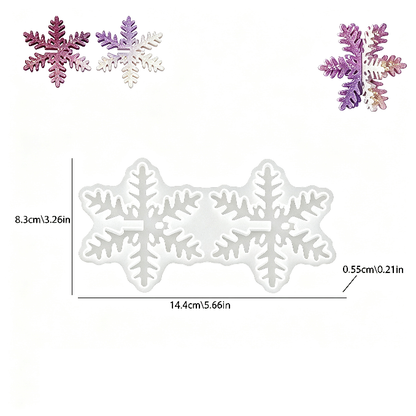 Interlocking Snowflake Ornament Resin Mold