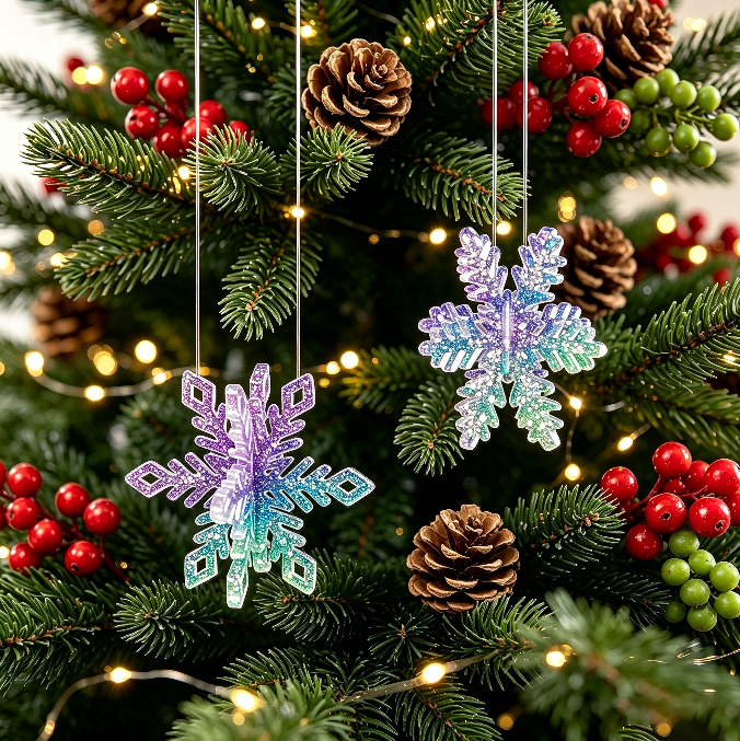 Interlocking Snowflake Ornament Resin Mold