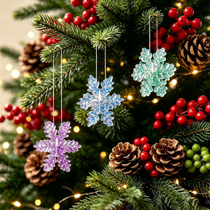 Interlocking Snowflake Ornament Resin Mold