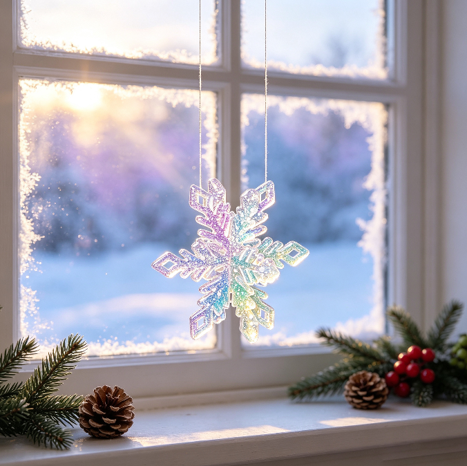 Interlocking Snowflake Ornament Resin Mold