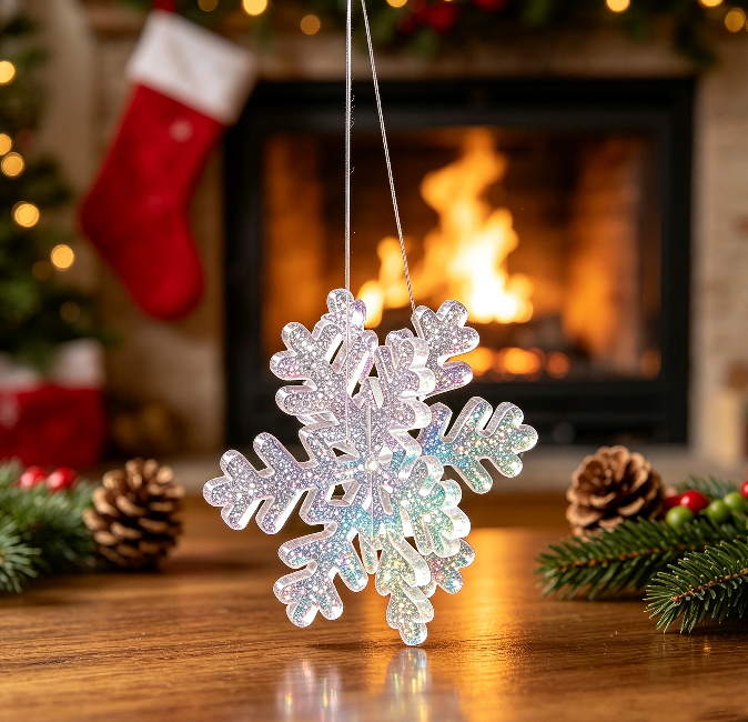 Interlocking Snowflake Ornament Resin Mold