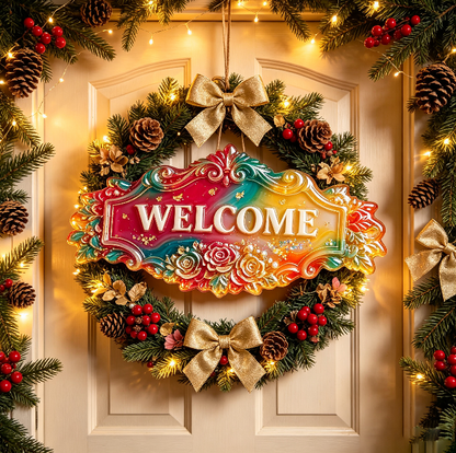 WELCOME Word Sign Resin Mold