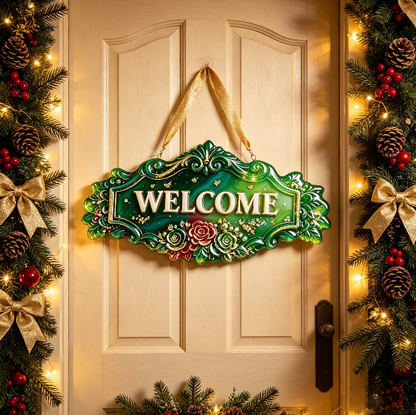 WELCOME Word Sign Resin Mold