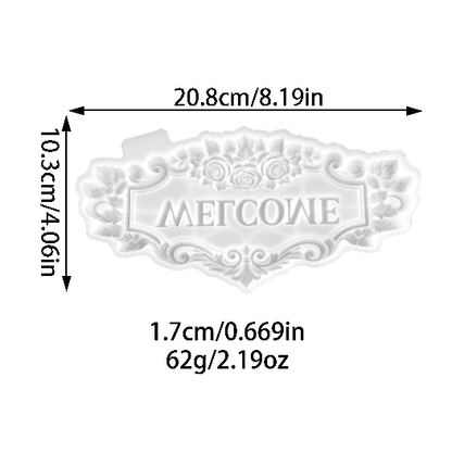 WELCOME Word Sign Resin Mold