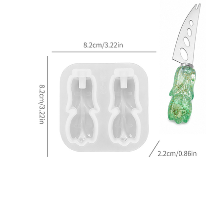Mermaid Tail Cat Paw Heart & Tulip Resin Knife Handle Mold