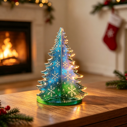 Interlocking Hollow Christmas Tree Figurine Resin Mold