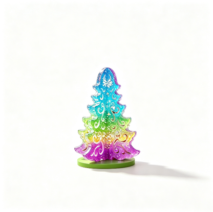 Interlocking Hollow Christmas Tree Figurine Resin Mold