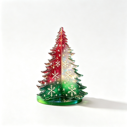 Interlocking Hollow Christmas Tree Figurine Resin Mold