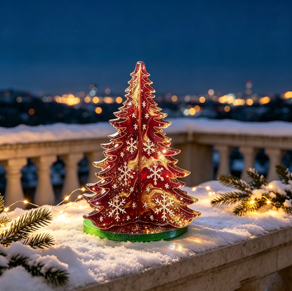 Interlocking Hollow Christmas Tree Figurine Resin Mold