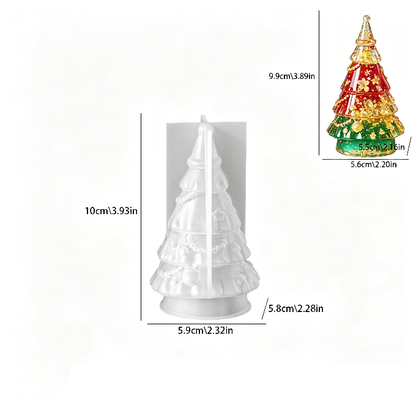 Squirrel Santa Hat Christmas Tree Figurine Resin Mold
