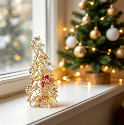 Squirrel Santa Hat Christmas Tree Figurine Resin Mold