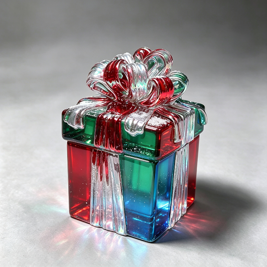 Handmade 3D Ribbon Gift Box Storage Container Resin Mold