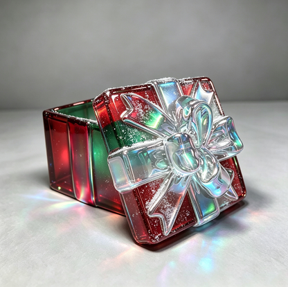 Handmade 3D Ribbon Gift Box Storage Container Resin Mold