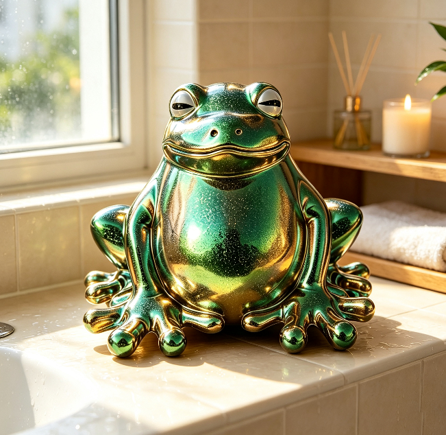 Handmade Chubby Frog Figurine Resin Mold