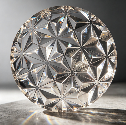 Handmade Crystal Diamond Grid Round & Rectangular Decor Resin Mold