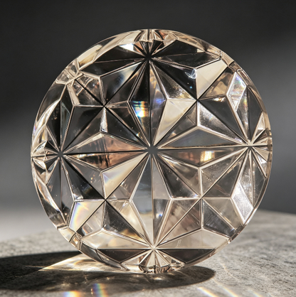 Handmade Crystal Diamond Grid Round & Rectangular Decor Resin Mold