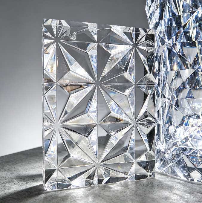 Handmade Crystal Diamond Grid Round & Rectangular Decor Resin Mold