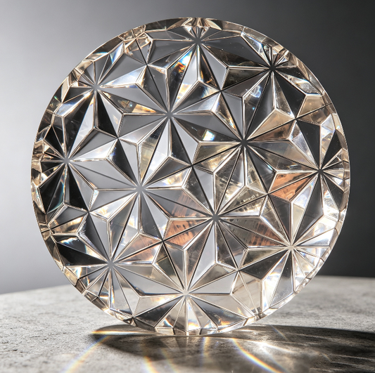 Handmade Crystal Diamond Grid Round & Rectangular Decor Resin Mold
