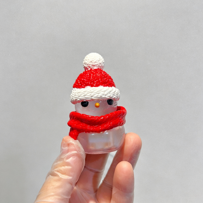 Handmade Cute Snowman  Fidget Clicker Toy Resin Mold【First-of-Its-Kind & Exclusive】