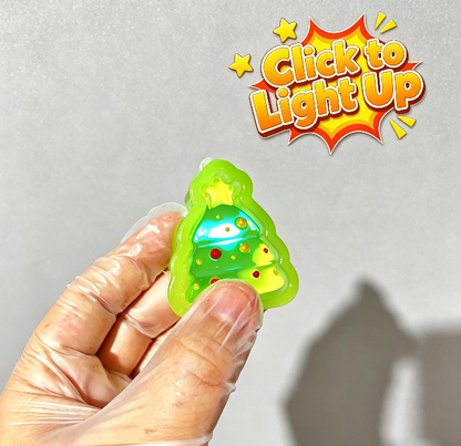 Handmade Christmas Tree Glow-in-the-Dark Fidget Clicker Toy Resin Mold【First-of-Its-Kind & Exclusive】