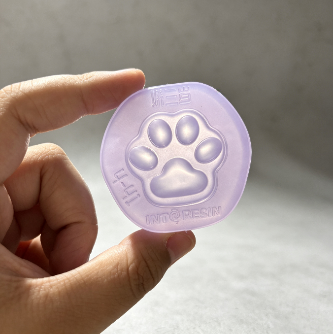 Handmade Cat Paw Fidget Clicker Toy & 2-in-1 Bow Resin Mold