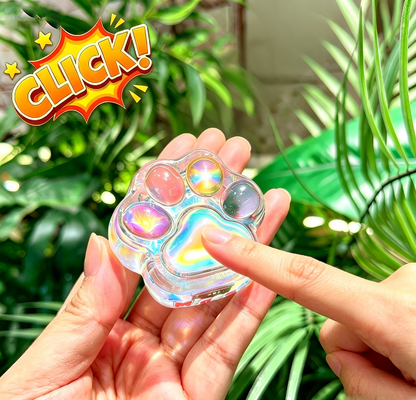 Handmade Cat Paw Fidget Clicker Toy & 2-in-1 Bow Resin Mold