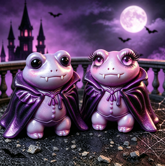 Handmade Cute Vampire Frog Figurine Resin Mold