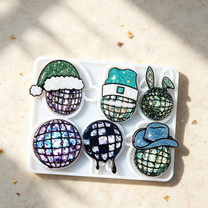 Christmas Disco Ball Ornament Resin Mold