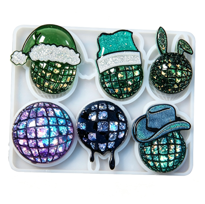 Christmas Disco Ball Ornament Resin Mold