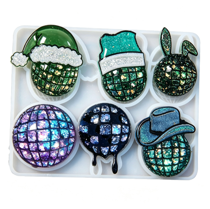Christmas Disco Ball Ornament Resin Mold