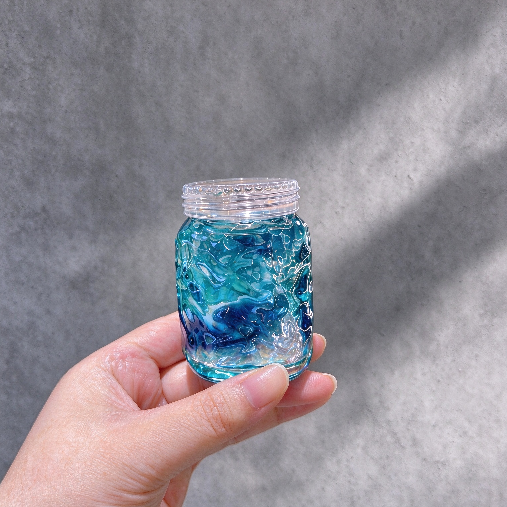 Handmade Water Ripple Storage Jar Resin Mold