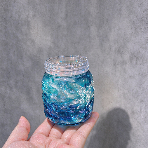 Handmade Water Ripple Storage Jar Resin Mold