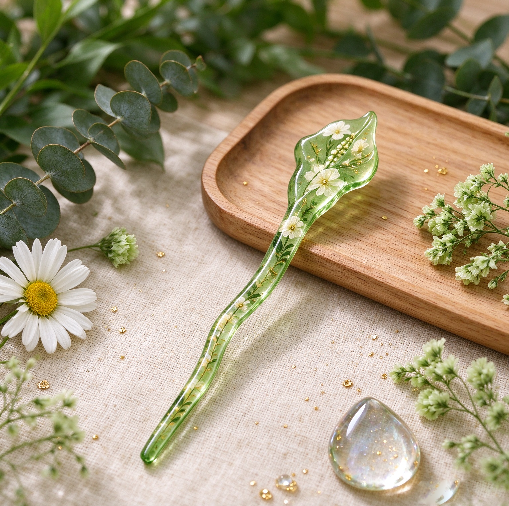 9-Style Hair Stick Resin Molds