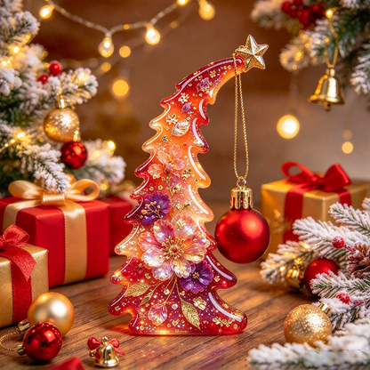 Cute Crooked Christmas Tree Figurine Resin Mold