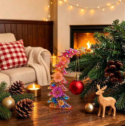 Cute Crooked Christmas Tree Figurine Resin Mold