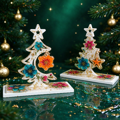 Star Christmas Tree Decorative Figurine Resin Mold