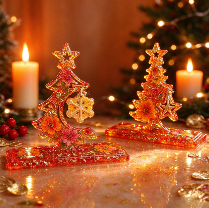 Star Christmas Tree Decorative Figurine Resin Mold