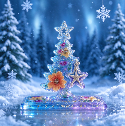 Star Christmas Tree Decorative Figurine Resin Mold