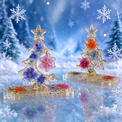 Star Christmas Tree Decorative Figurine Resin Mold