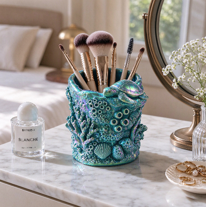 Turtle Coral Ocean Storage Jar & Pen Holder Resin Mold