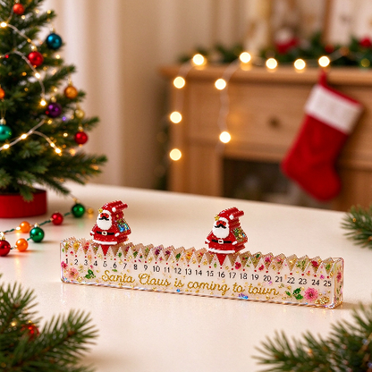 Christmas Advent Calendar Decorative Figurine Resin Mold