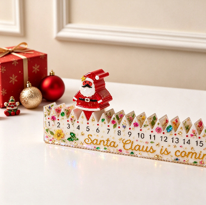 Christmas Advent Calendar Decorative Figurine Resin Mold