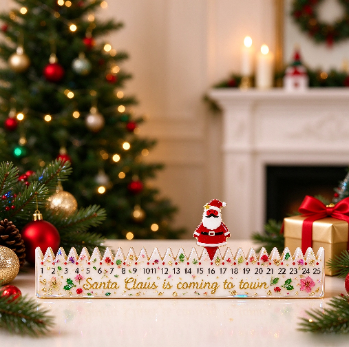 Christmas Advent Calendar Decorative Figurine Resin Mold