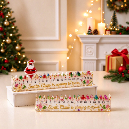 Christmas Advent Calendar Decorative Figurine Resin Mold